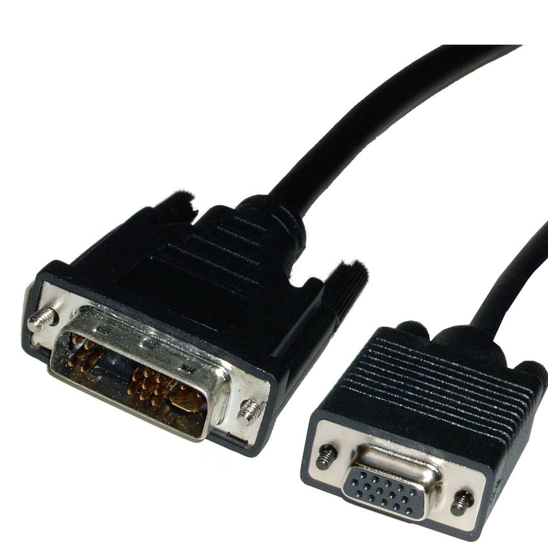 Cable DVI-A male vers VGA femelle 1,8 m
