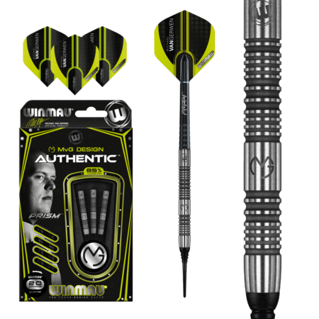 MICHAEL VAN GERWEN AUTHENTIC 85% SOFT TIP – FLÉCHETTES POINTE PLASTIQUE