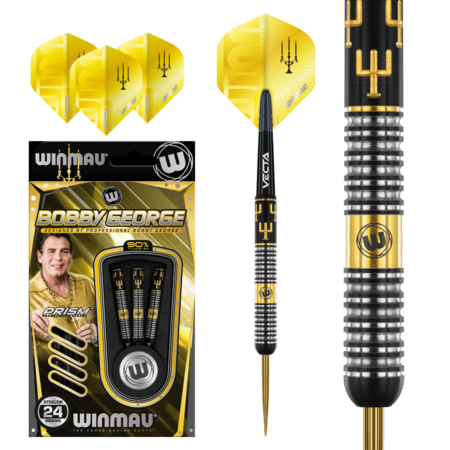 WINMAU BOBBY GEORGE – KING OF BLING 90% – FLÉCHETTES POINTE ACIER