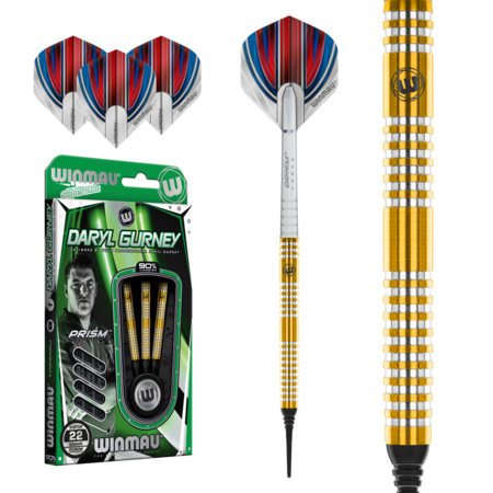 WINMAU DARYL GURNEY 90% SOFT TIP – FLÉCHETTES POINTE PLASTIQUE