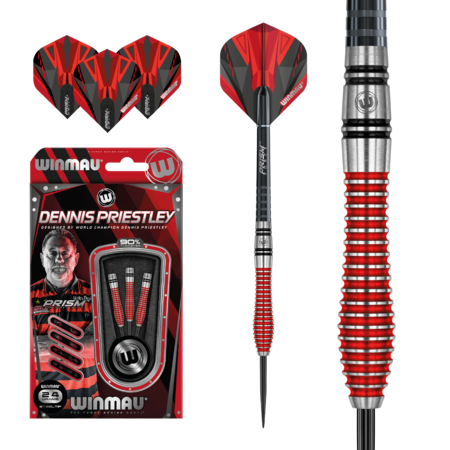 WINMAU DENNIS PRIESTLEY 90% SPECIAL EDITION – FLÉCHETTES POINTE ACIER