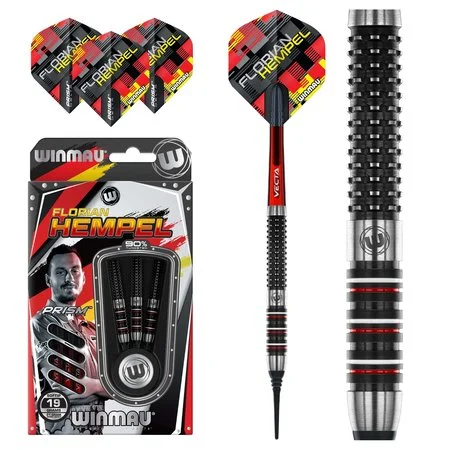 WINMAU FLORIAN HEMPEL 90% SOFT TIP – FLÉCHETTES POINTE PLASTIQUE