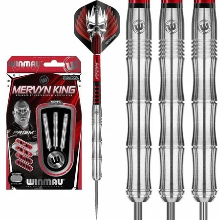 WINMAU MERVYN KING 90% – FLÉCHETTES POINTE ACIER