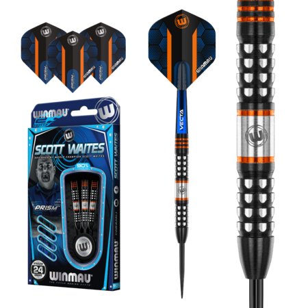 WINMAU SCOTT WAITES 90% – FLÉCHETTES POINTE ACIER