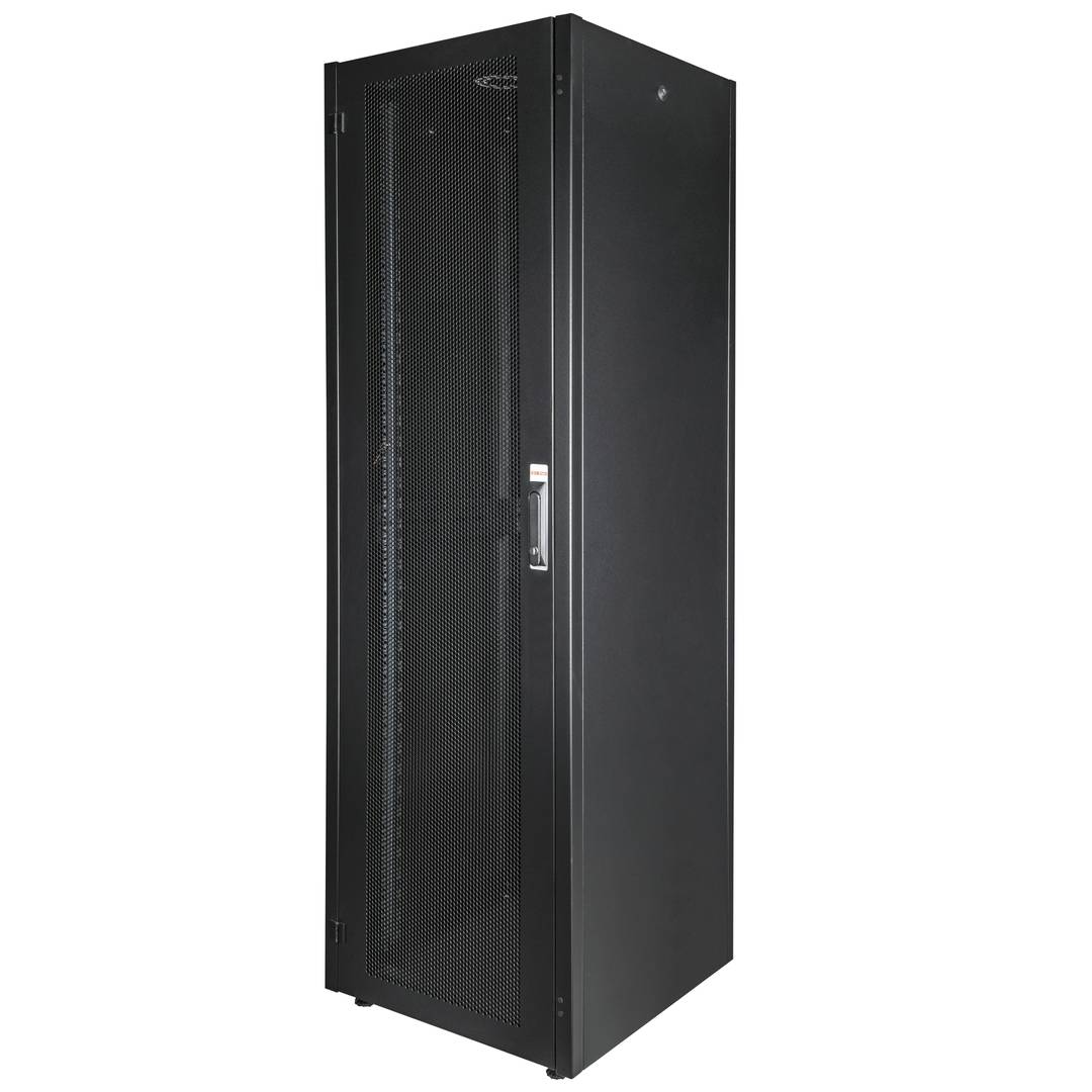 Armoire Rack 19″ Mobirack debout 42U Largeur 600 Profondeur 600 Porte Perforée Blanche