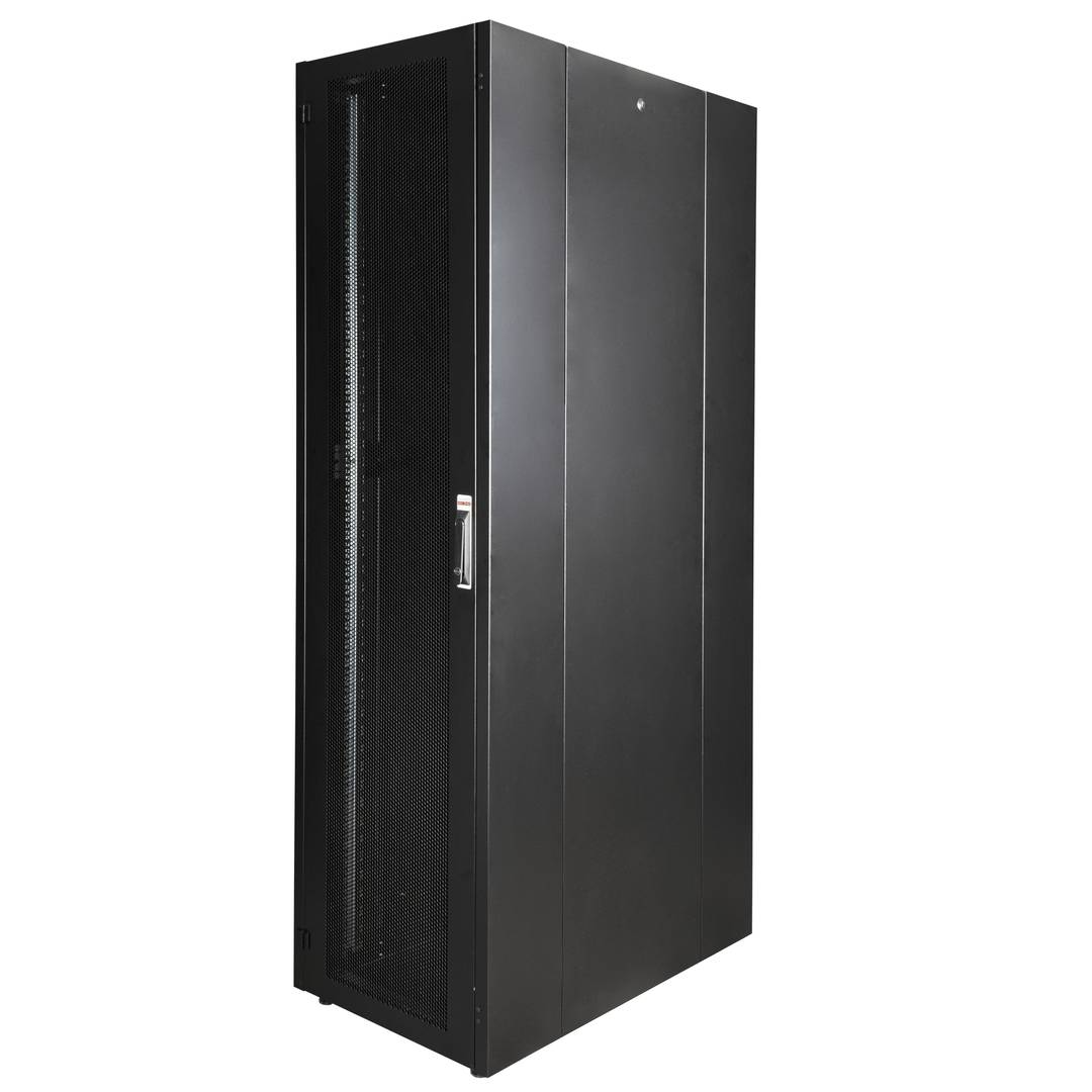 Armoire Rack 19″ Mobirack debout 47U Largeur 600 Profondeur 1000 Porte Perforée Blanche