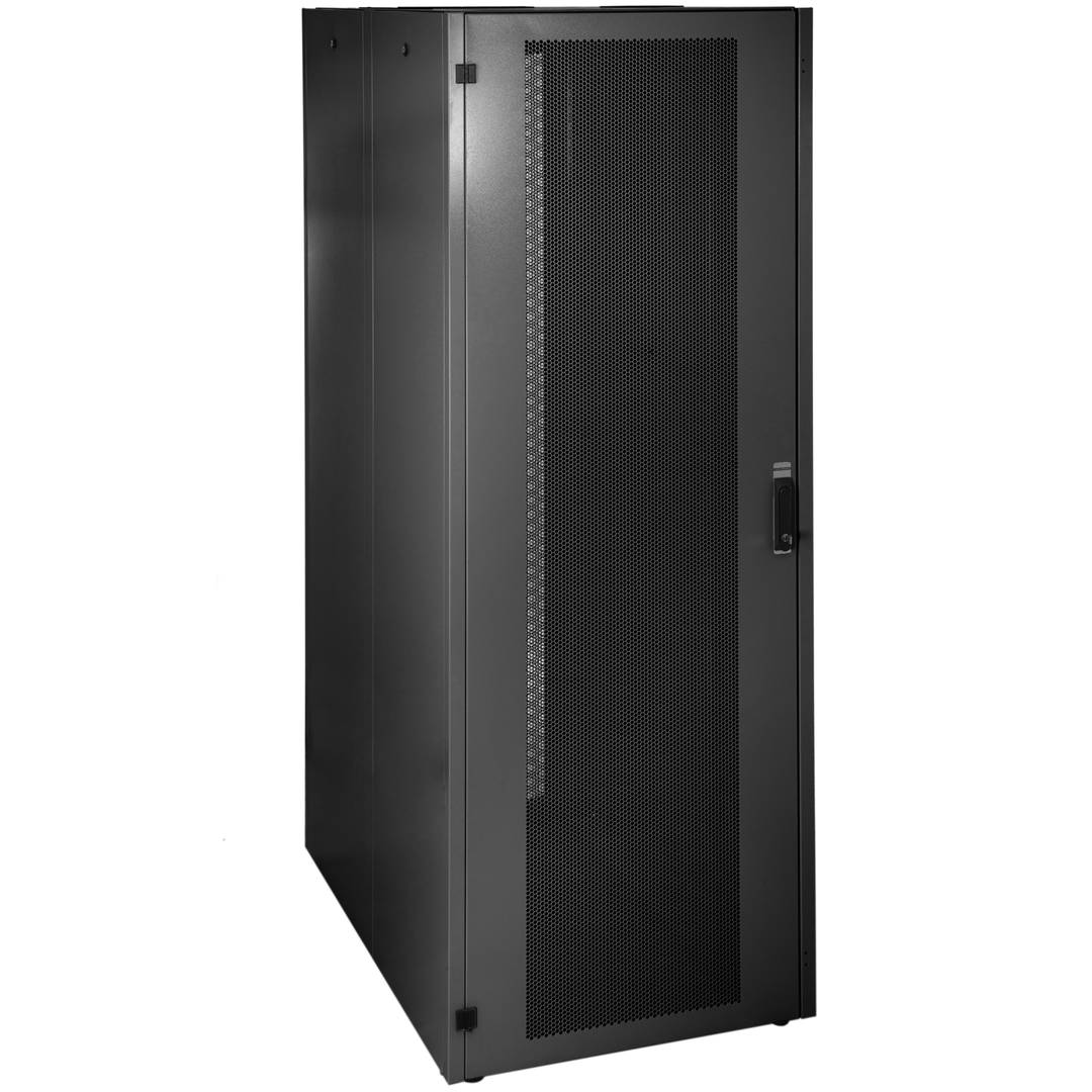 Armoire Rack 19″ Mobirack debout 47U Largeur 800 Profondeur 1000 Noir Porte Perforée