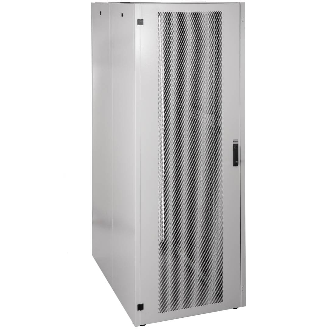 Armoire Rack 19″ Mobirack debout 47U Largeur 800 Profondeur 1000 Porte Perforée Blanche