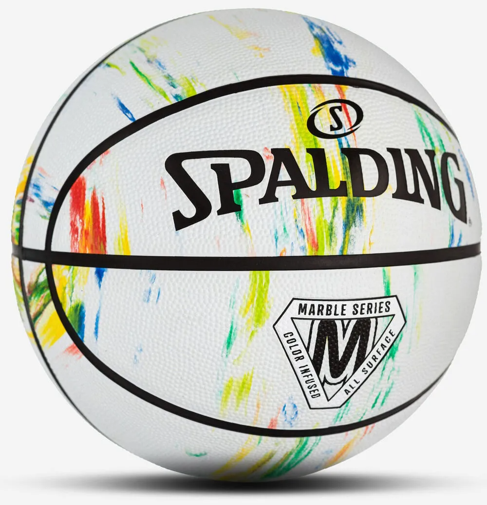 Ballon de Basketball Spalding Marble White  Multicolor