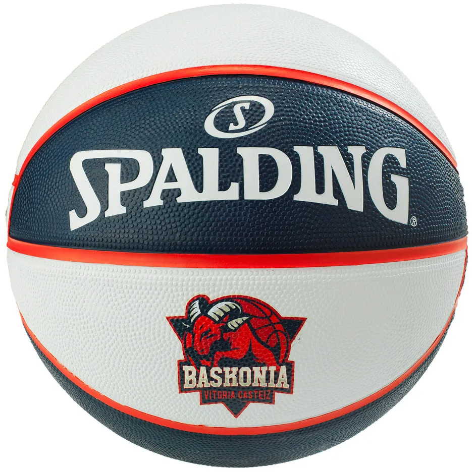 Ballon de Basketball Spalding du Baskonia Vitoria Gasteiz Bleu/Blanc/Rouge