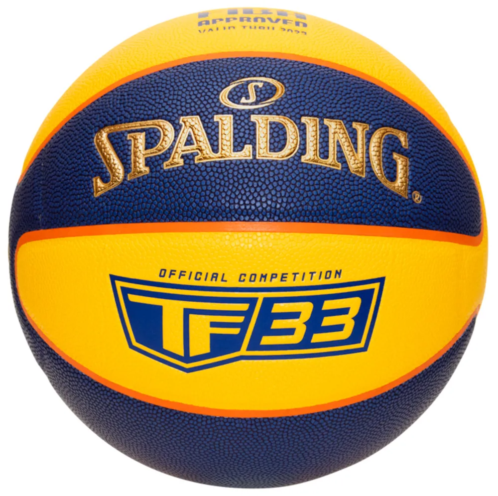 Ballon de Basketball Spalding Officiel TF33 Gold