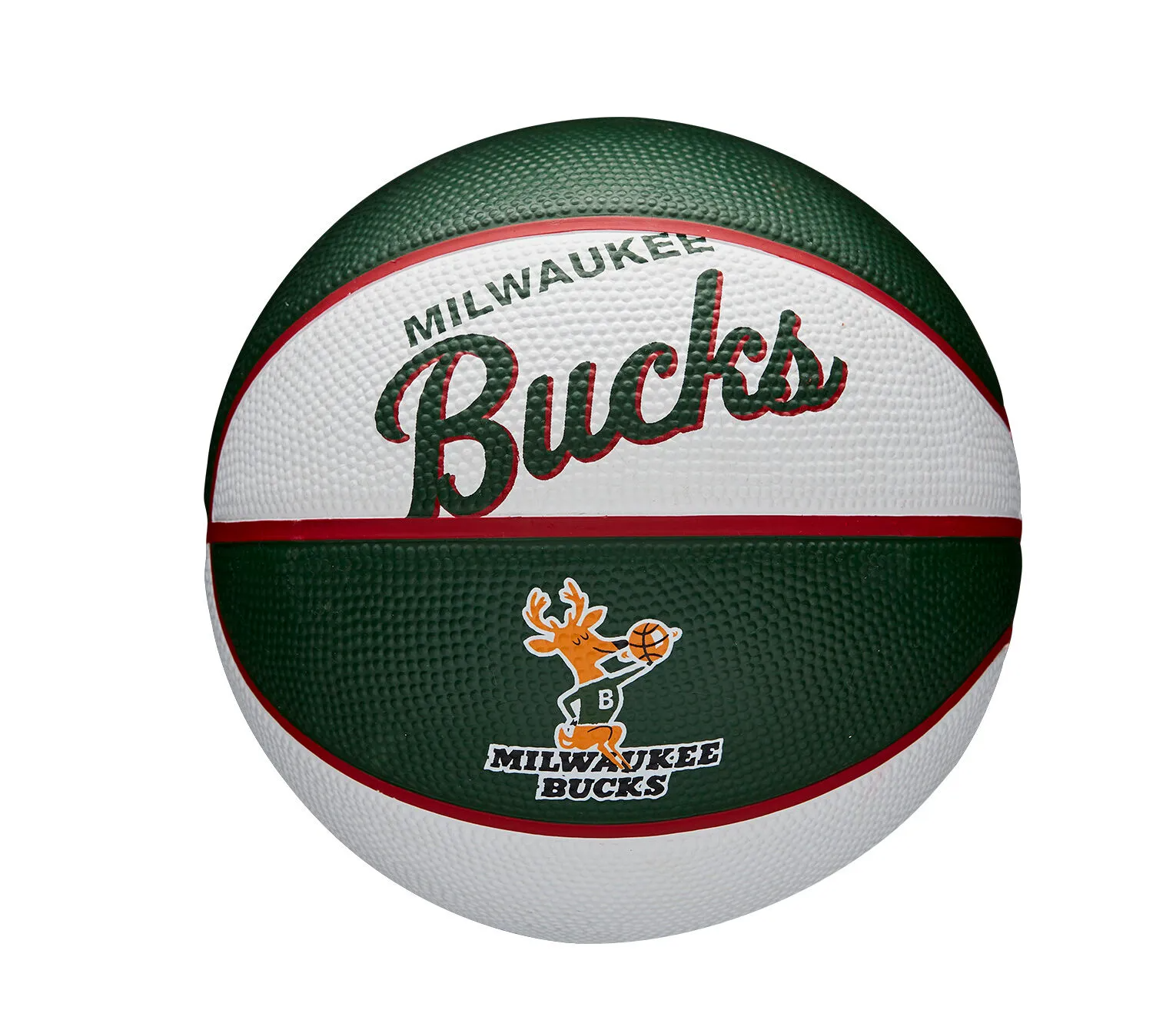 Mini Ballon de Basketball Wilson NBA Team Retro – Milwaukee Bucks