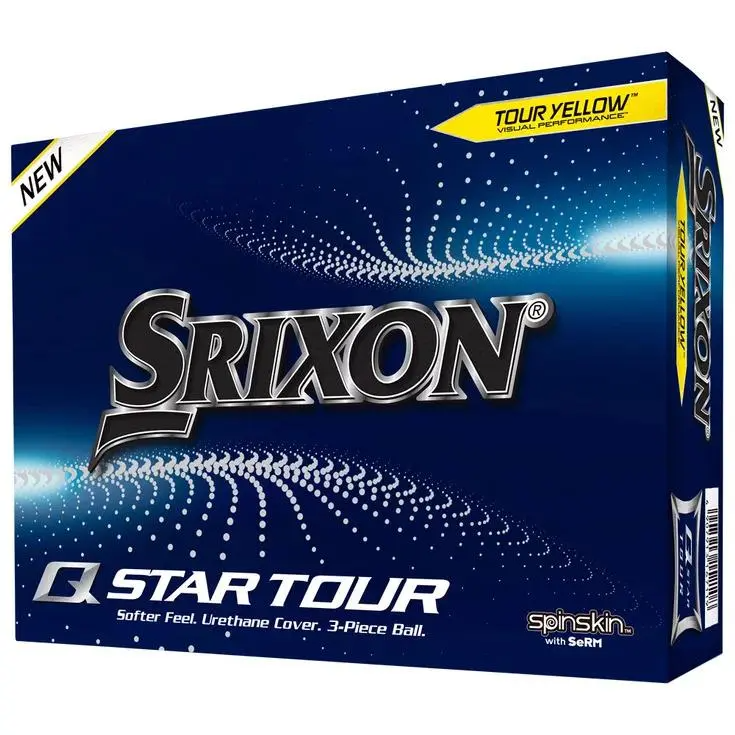 Boîte de 12 Balles de Golf Srixon Q-Star Tour Jaune
