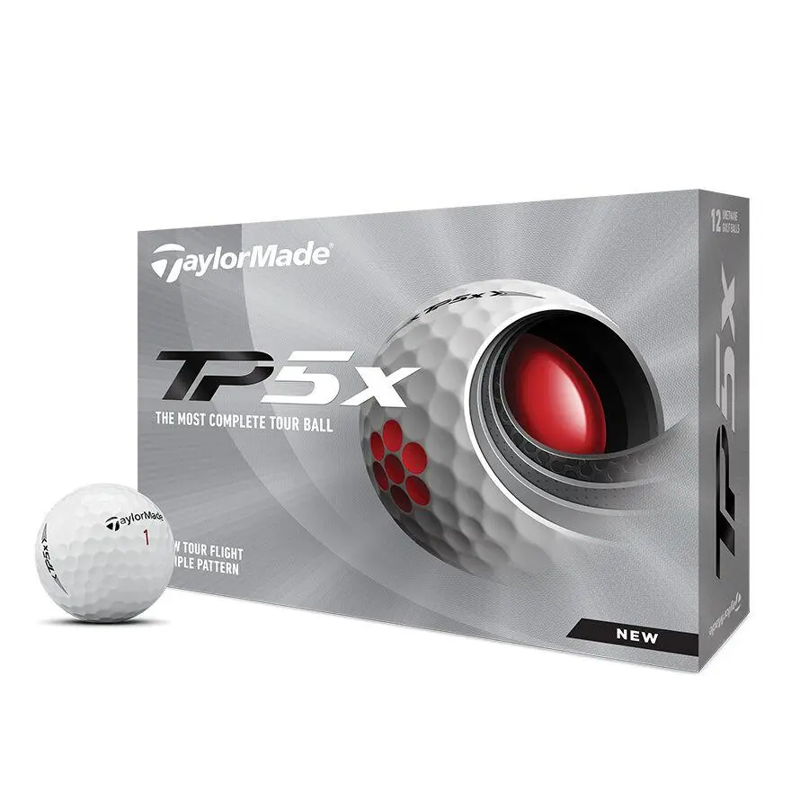 Boite de 12 Balles de Golf TaylorMade TP5 X Blanches New
