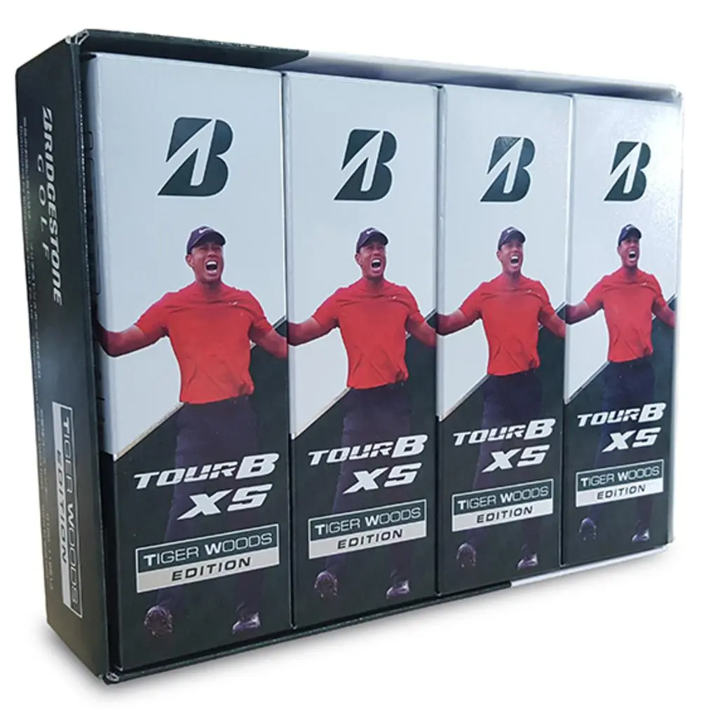 Boite de 12 Balles de Golf Bridgestone Tour B XS Tiger Woods