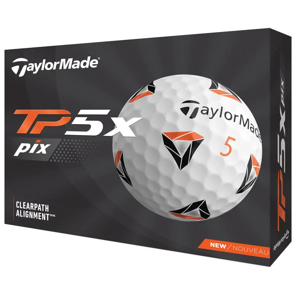 Boite de 12 Balles de Golf TaylorMade TP5 X Pix