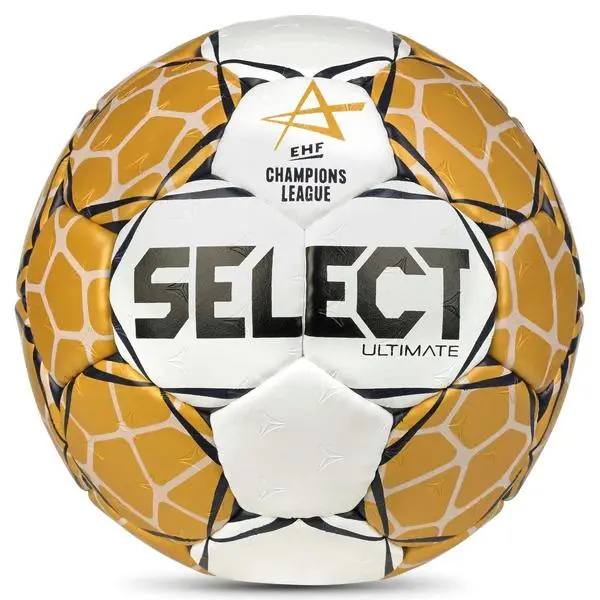Ballon de Handball Select Ultimate EHF Champions League V23 T2 Blanc / OR