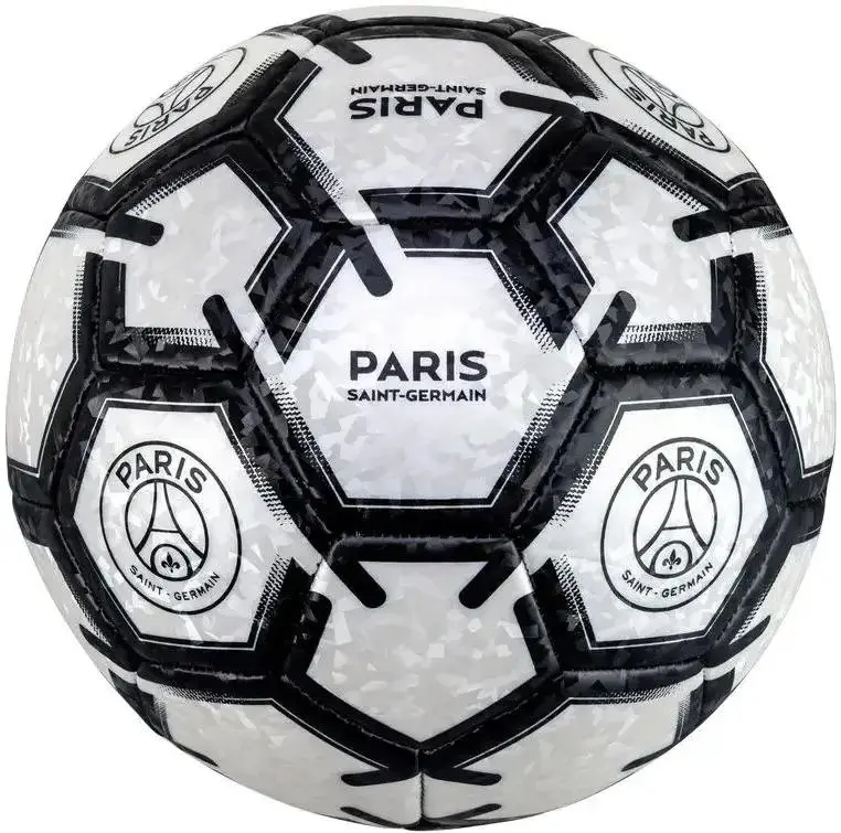 Ballon de football du Paris Saint Germain Logo Cristal  Blanc / Noir