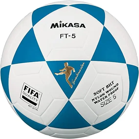 Ballon de Football Mikasa FT-5B Blanc / Bleu