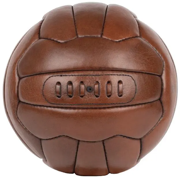 Ballon de Football Rebond Vintage Marron