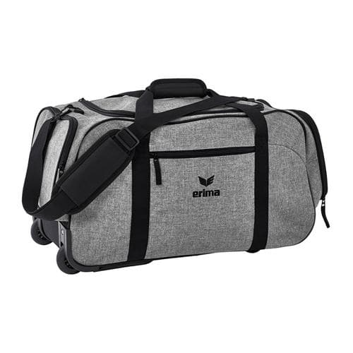 Sac de sport à roulettes – Erima – travel line gris chiné/noir taille M