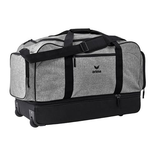 Sac de sport à roulettes – Erima – travel line avec compartiment gris chiné/noir taille XL