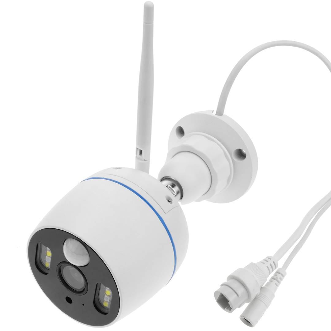 Caméra sans fil automatique avec lumière H.264 1080p pour NVR TCP/IP