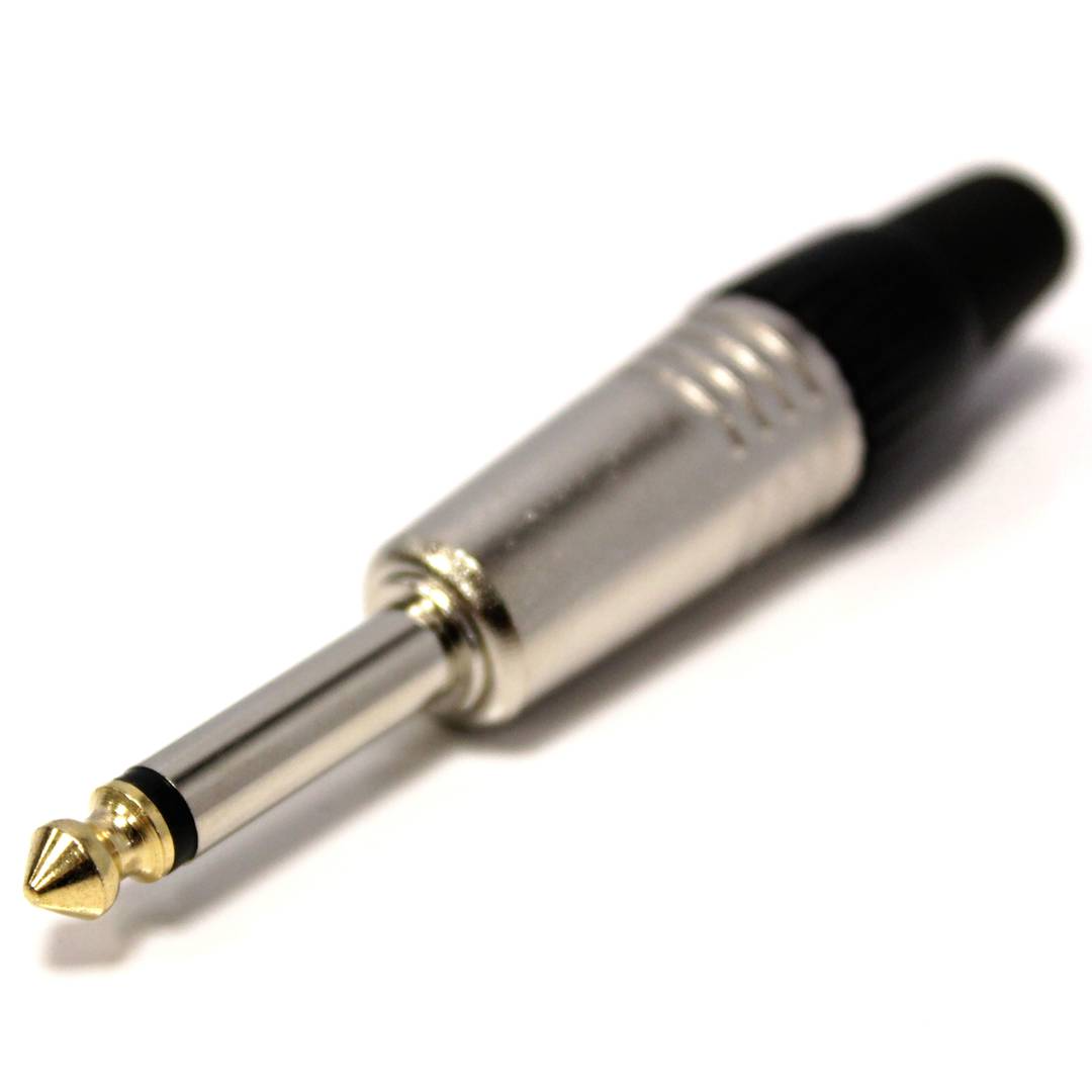 Audio jack 6.3mm mâle jack mono métal