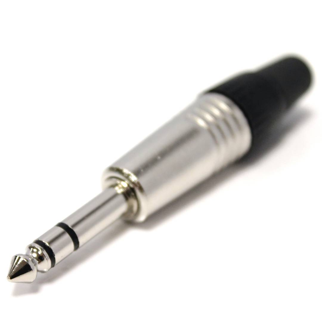 6.3mm stéréo mâle jack TRS métalliques