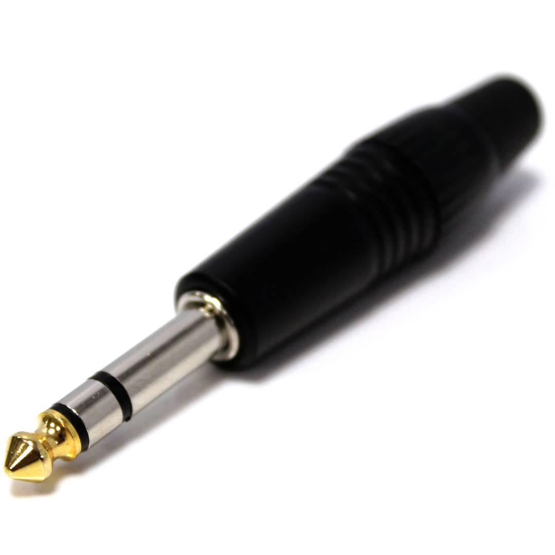 6,3 mm stéréo mâle jack TRS plastique