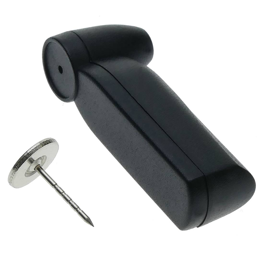 Étiquette antivol compatible EAS RF 8,2 MHz 51 x 19 mm noir avec broche 100 unités